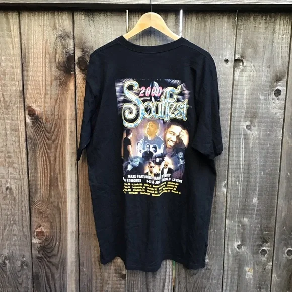 Vintage y2k Soul fest 2000 Maze KCI and Jojo band rap tee mens xxl